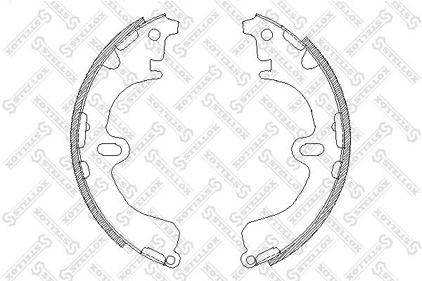 4380.00=K2311-01=501SBS=362377B=FSB321 !колодки барабанные\Toyota Corolla 1.3-2. 391-100-SX STELLOX