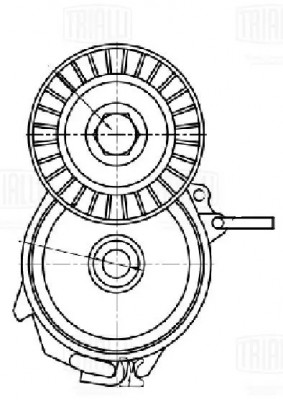 Ролик привод. ремня для а.м Ford Mondeo IV (07-),Kuga (13-) 2.0d,2.2d (с натяж.  CM5399 TRIALLI