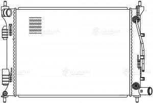 Радиатор охл. для а/м Hyundai SolariS(10-)/Kia Rio (10-)6AT(паяный) LRC0803 LRC 0803 LUZAR