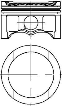 поршень! d79.5 1x1.2x2 +0.5\ Audi A3/A4, VW Golf/Passat 1.6i AHL 97> 1102316050 YENMAK