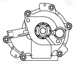 Насос водяной для а,м BMW 1 E81 04-,3 E90 05- 1.6i,1.8i,2.0i LWP 2644 LWP 2644 LUZAR