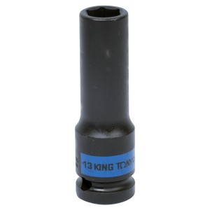 головка торцевая! ударная глубокая шестигранная 1/2', 13 мм\ 443513M KING TONY