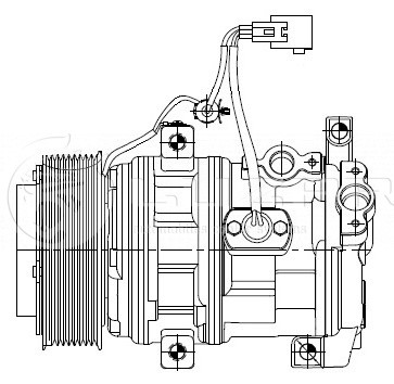 Компрессор кондиционера для а/м Toyota Land Cruiser 200 (07-) 4.5D/4.6i LCAC1990 LCAC1990 LUZAR