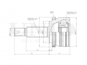 ШРУС внешний CVJ-20083 UNIO
