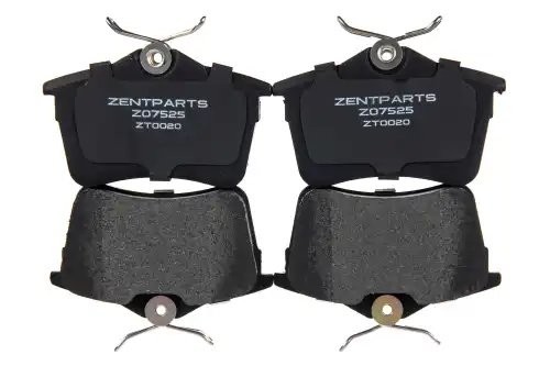 колодки дисковые задние! Peugeot Partner 1.6/1.6HDi/2.0HDi 08> Z07525 ZENTPARTS