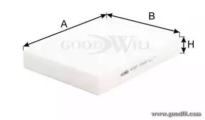Фильтр салона AG262CF AG 262 CF GOODWILL