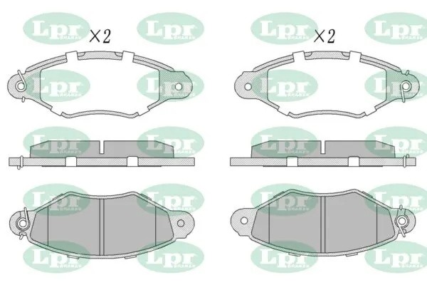 Комплект тормозных колодок 05P661 05P661 LPR