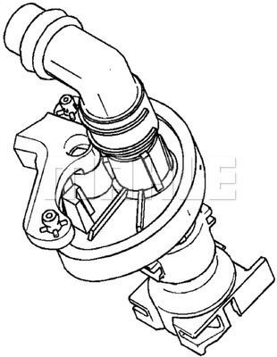 Клапан отопителя CV 1 000P MAHLE KNECHT
