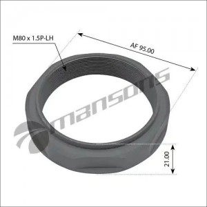 Гайка ступицы M80x1.5 левая 100.013 MANSONS