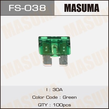 предохранитель! 30A зеленый\ FS-038 MASUMA