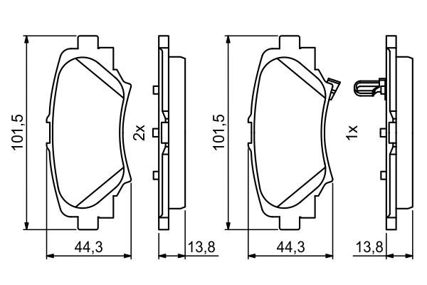 MAZDA 3 (BM) (2013>) 0986494803 BOSCH