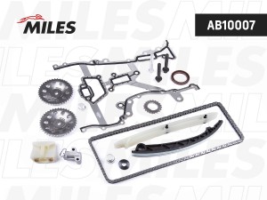 Комплект цепи ГРМ (co звездочками INA 553 0303 10) OPEL 1.0-1.4 96- AB10007 AB10007 MILES