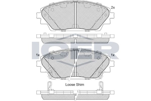 182171 колодки дисковые передние!\ Mazda 3 1.5/2.0/2.2D 13> 182171 ICER