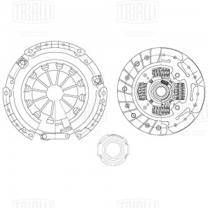 Сцепление в сборе для а/м Chery Bonus/Very A13 11- 1.5i с мех.муфт FR2708 FR 2708 TRIALLI