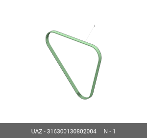 ремень приводной!\ УАЗ Хантер 316300130802004 UAZ UAZ
