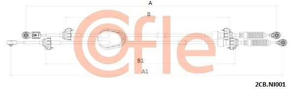 трос КПП!\ Nissan Qashqai 2.0 07-13 922CBNI001 COFLE