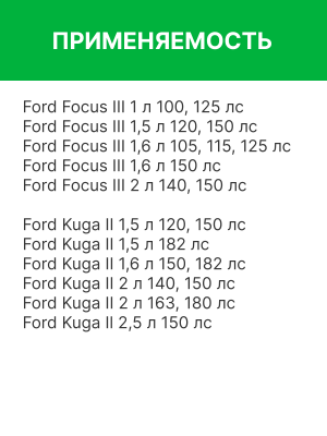 Фильтр воздушный салона FORD Focus 3 (1.0-2.0),Kuga (13-) (1.6-2.0) угольный ант RF003FOY RAF FILTER