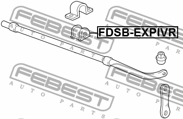 ВТУЛКА ЗАДНЕГО СТАБИЛИЗАТОРА D23.5 подходит для FORD EXPLORER 2002-2011 [CAN] FD FDSB-EXPIVR FEBEST