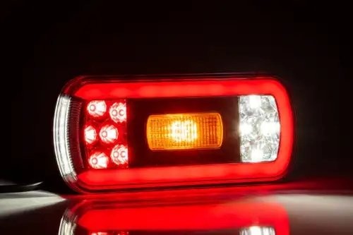 фонарь задний универсальный! LED, 6-функц. стоп, поворот, посв. ном. с пров. 1.0 FT130COFLED FRISTOM