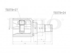ШРУС внутренний левый CVJ-30085 UNIO