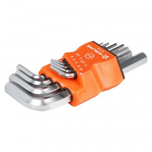 Набор шестигранных ключей "AIRLINE" (короткие инбус 9 предметов (1.5,2,2.5,3,4,5 AT920 AIRLINE