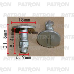 Штифт крепежный поворотный (серый) AUDI  SEAT  SKODA  VW Применяемость: защита д P372326 PATRON