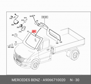 уплотнение стекла лобового!\ MB Sprinter 906 06> A 906 671 00 20 MERCEDES BENZ