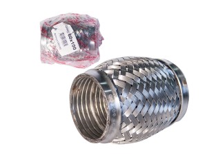 Гофра глушителя 60x100 в 3-ой оплетке interlock нержавеющая сталь GARDE G60100 GARDE