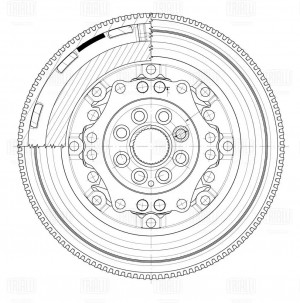 Маховик Skoda Yeti (09-) 1.8 TSi 4x4 (двухмасс.) (FW 1831) FW 1831 TRIALLI