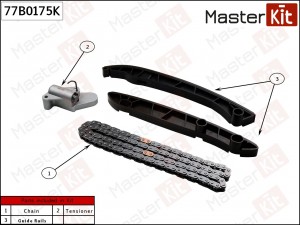 Комплект цепи ГРМ SsangYong D20R 77B0175K 77B0175K MASTER KIT