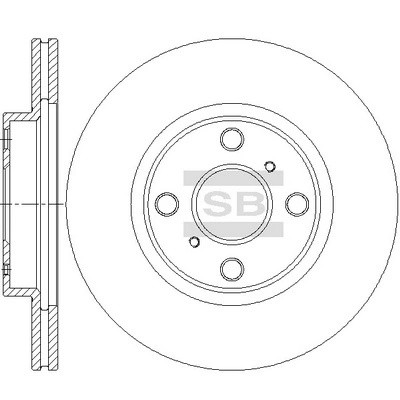 Диск тормозной передний TOYOTA YARIS 99- SD4678 SD4678 SANGSIN