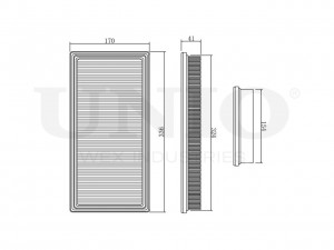 Фильтр воздушный FLT-10137 UNIO