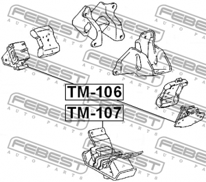 Опора двигателя TM-107 TM-107 FEBEST