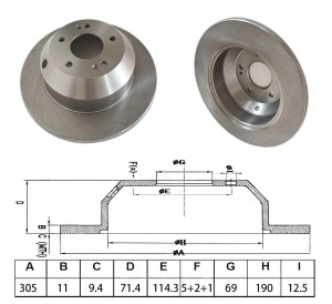 Диск тормозной BS0686 BLITZ