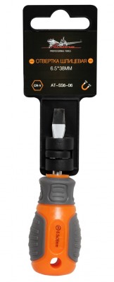 Отвертка шлицевая с эргономичной рукояткой 6,5х38 мм "AIRLINE" AT-SS6-06 AIRLINE