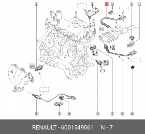 ДАЧТИК КОНЦЕНТР КИСЛОРОДА/SONDE OXYGENE 6001549061 6001549061 RENAULT