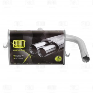 Глушитель Лада 1111 осн. (алюм. сталь) (EMM 0101) EMM 0101 TRIALLI