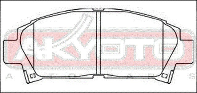 Колодки тормозные дисковые передние AKYOTO AKD-1156 AKYOTO