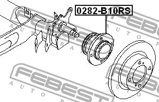 Ступица 0282-B10RS 0282-B10RS FEBEST
