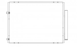 Радиатор кондиционера TOYOTA SIENNA 06-10 54619813 54619813 SAKURA