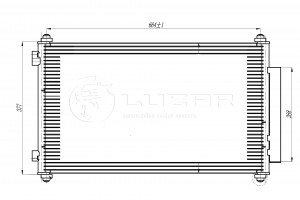 Конденсер с ресив. Honda CR-V (06-) LRAC23ZP LRAC23ZP LUZAR