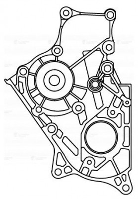 Насос водяной для а/м Toyota Corolla (91-)/Avensis (97-) 1.8D/2.0D [1C, 2C] (LWP LWP 1933 LUZAR