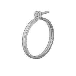 хомут глушителя D=127 (цинк) VOLVO FH12/16 RVI 81921 DINEX