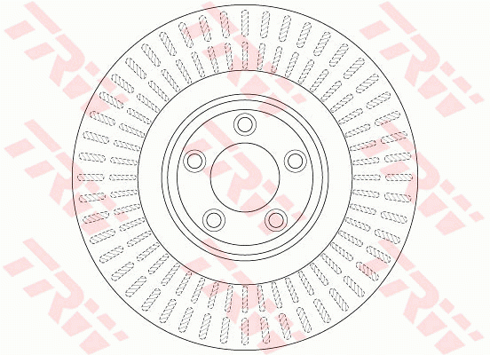 Диск тормозной передний Jaguar XF CC9, XJ (X35, J12, J24) DF6146S DF6146S TRW