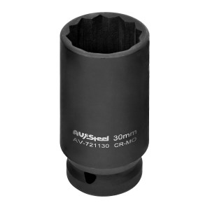 AV-721130 Головка 30мм 12 гранная ударная 'AV Steel' высокая AV721130 AV STEEL