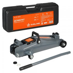 Домкрат подкатной 2т в кейсе (MIN - 135мм, MAX - 380мм) (AJ-2F-380K) AJ2F380K AIRLINE