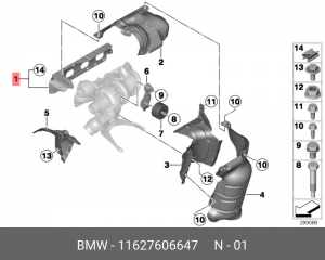 BMW 1-СЕРИЯ F20/F21/ 3-СЕРИЯ F30/F31 11 62 7 606 647 BMW