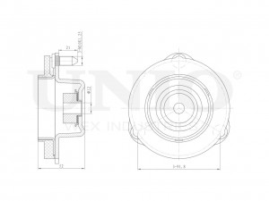 Опора амортизатора передняя RMP-13145 UNIO