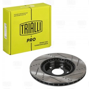 Диск торм. Haval Jolion (21-) 4WD перед. d=320 перф., слотир. (DF 1245s) PRO DF 1245S TRIALLI