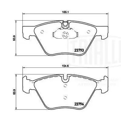 Колодки торм. BMW 5 (E60) (03-) диск. перед. (PF 4178) PF4178 TRIALLI
